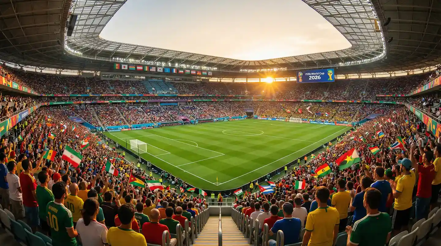 Carte des seize stades de la Coupe du Monde 2026 aux États-Unis, au Mexique et au Canada