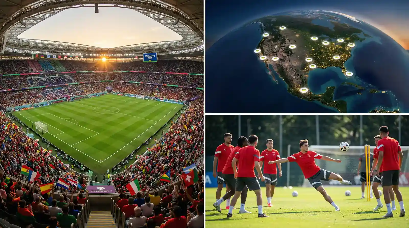 L'équipe nationale suisse lors de la qualification pour la Coupe du Monde 2026